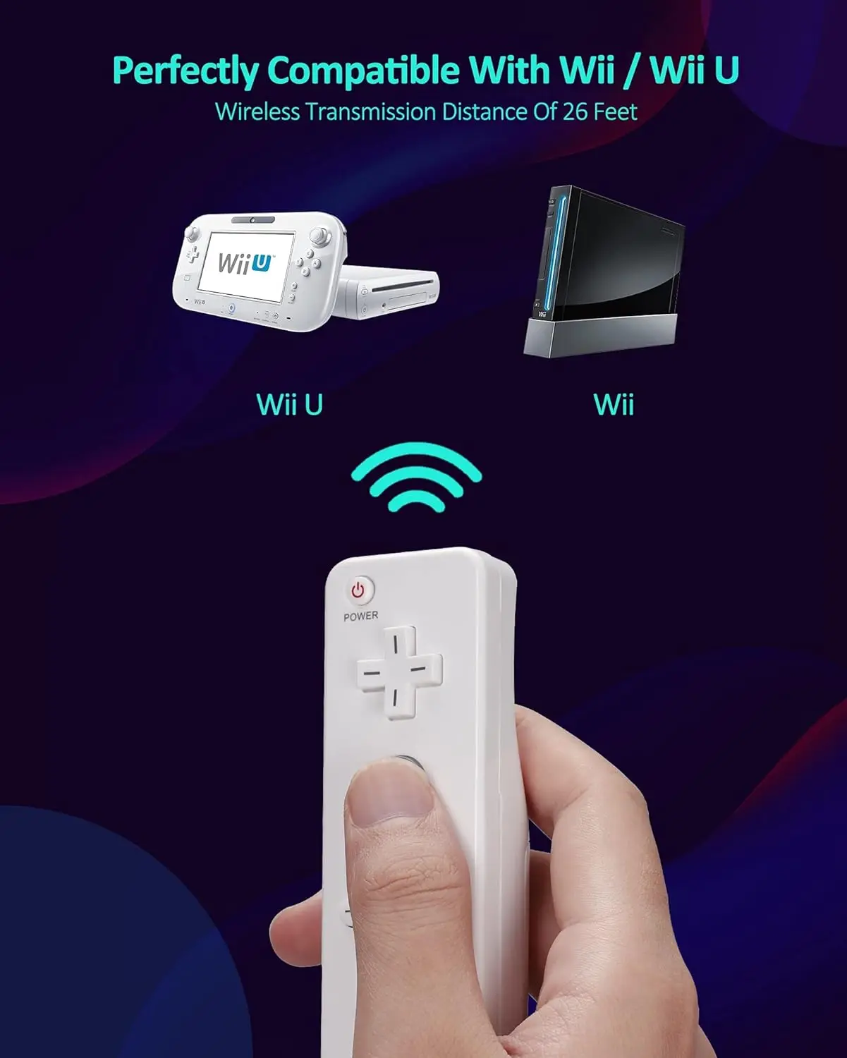 Remote Controller for Wii Compatible Nintendo Wii Console Wireless Gamepad Controller Nunchuck Wireless Remote Control Joypad