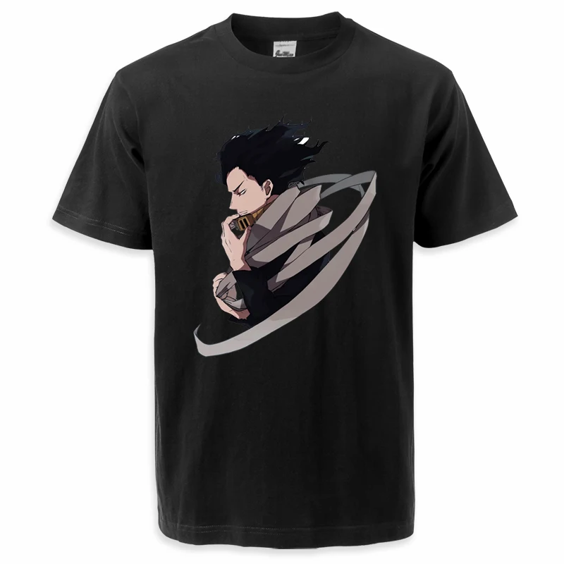 Anime My Hero Academia Print T-Shirt Boku No Hero Academia Aizawa Shouta Japanese Anime T-Shirt Pure Cotton Summer Tee Shirts