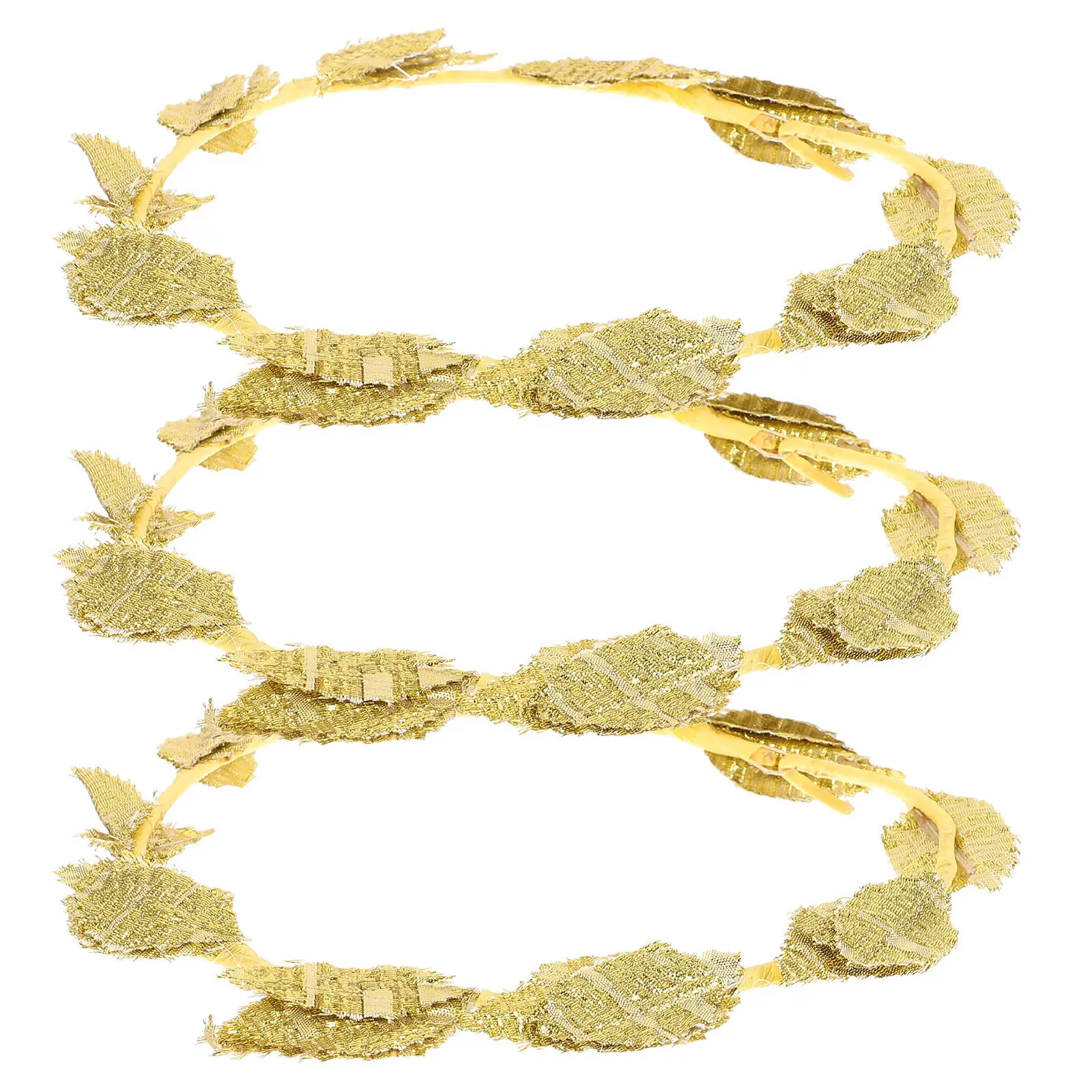 

3Pcs Headpiece Roman Crown Wedding Party Hair Accessories Bridal Wreath Headband Roman Leaf Headband