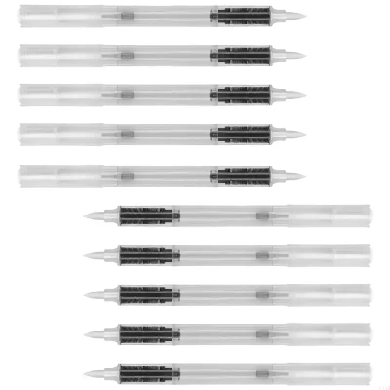 

Пакет из 10 пополняемой маркерной ручки пустая трубка с гладкими прозрачными стволами по потоку чернил для художественных 24BB
