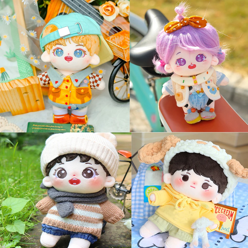 Mini Plush IDol Baby Doll Stuffed Handmake DIY Toys Cotton Dolls 20cm Doll Stuffed Girl Children's Toys Fans Collection Gift