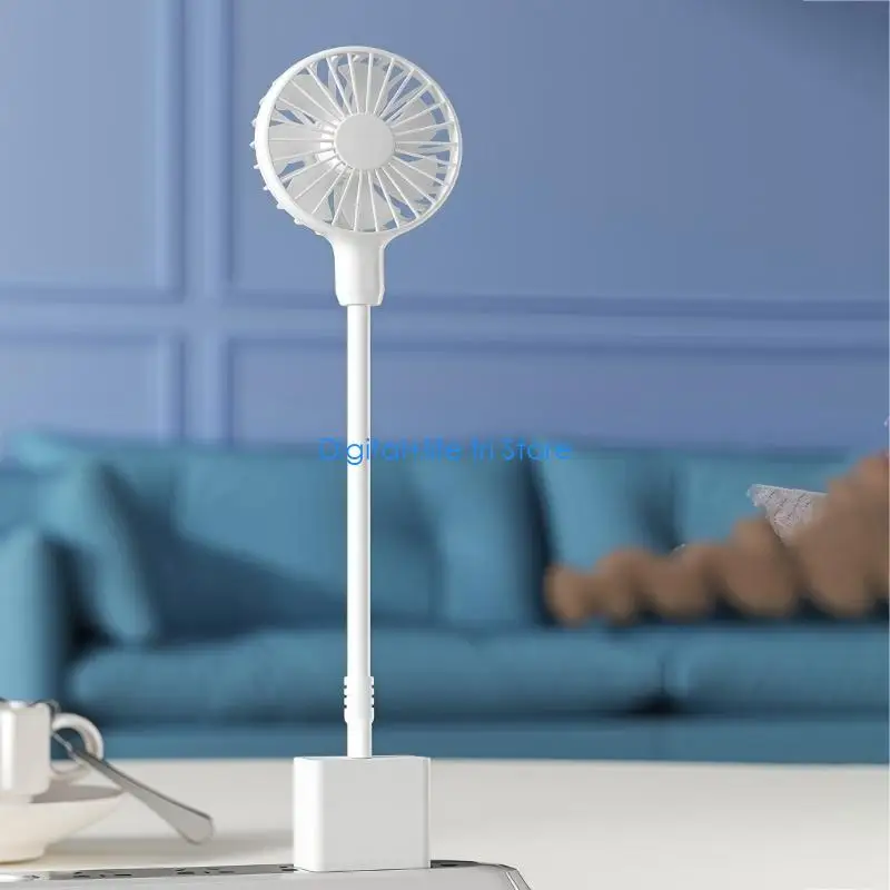 E06D 360 Degree Adjustable Cooling Fan for Indoor Outdoor Fishing Home Travel Camping