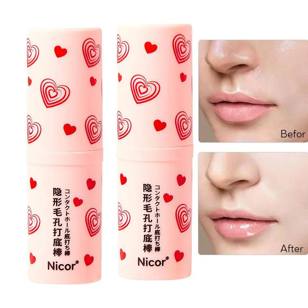 1/2PCS Invisible Pore Cream Moisturizing Facial Matte Prime Invisible Pore Primer Stick Smooth Brighten Face Skin Oil Control