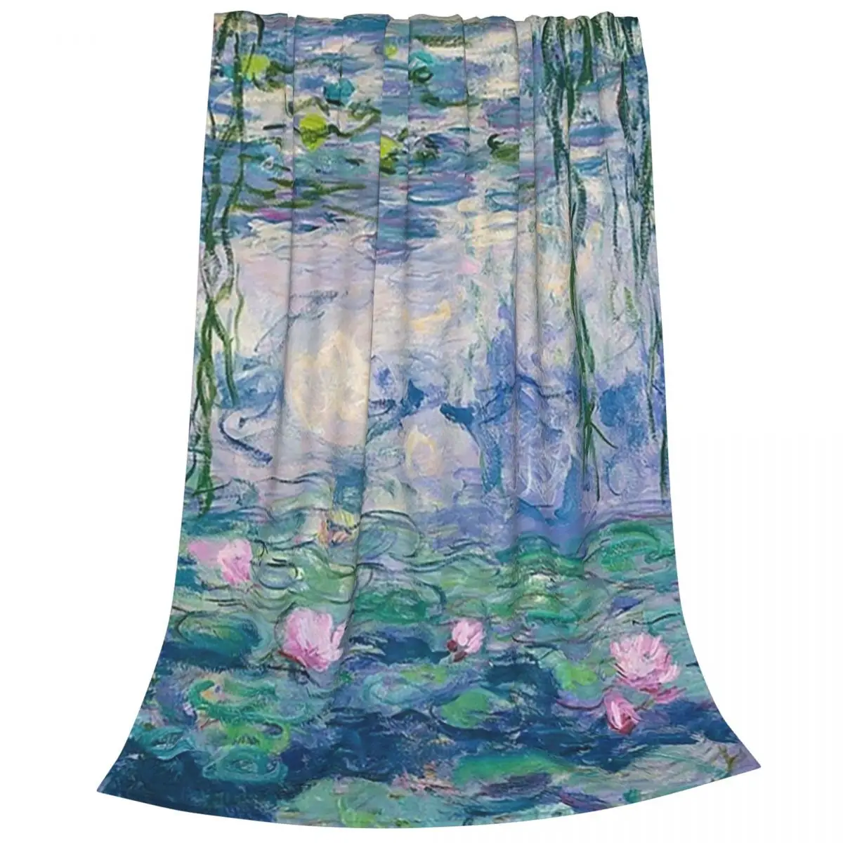 Water Lilies Claude Monet Fine Art Blankets Fleece Lightweight Sofa Throw Blankets For Couch Bedding Office Throws Bedspread