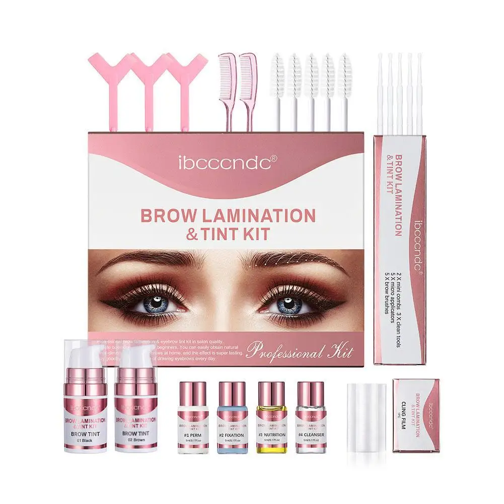 Kit de stratification des sourcils Q4O9, outils de lifting pour les yeux, crème arina pour sourcils, brosse de gratitude pour les sourcils, fournitures de salon, nouveau