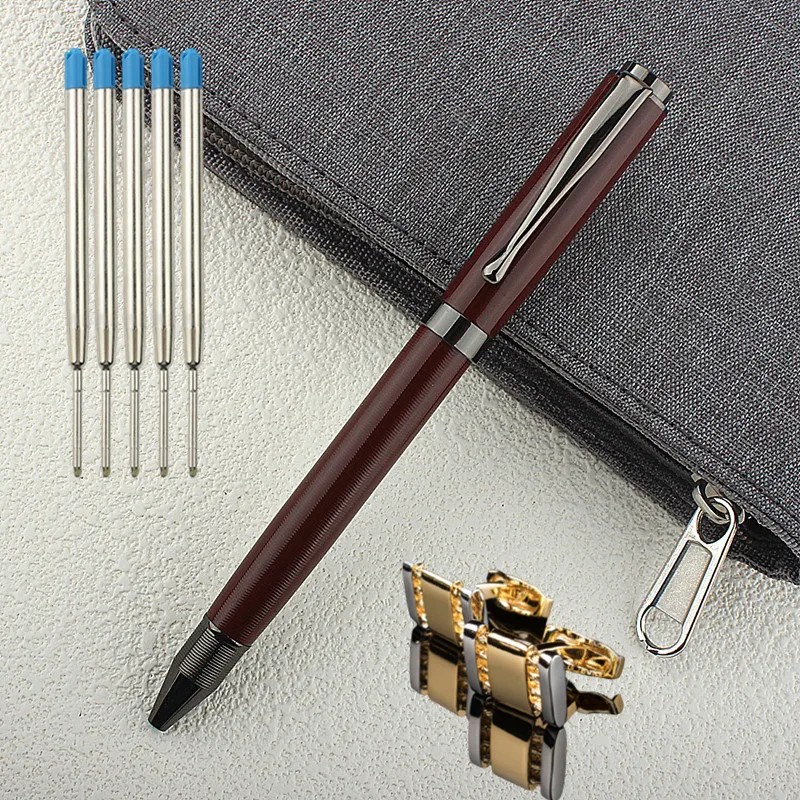 

Luxury School Stationery Signature Metal Ballpoint Pen School Office Supplies Roller Ball Pen