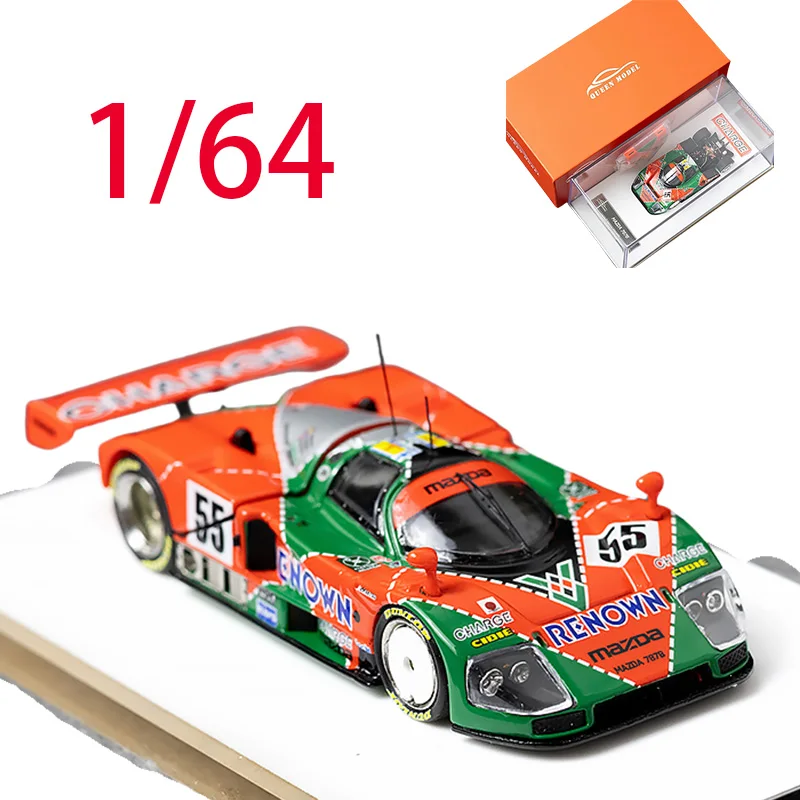 

Queen Model Diecast 1/64 Scale Mazda Resin Car Model Mazda 787b Le Mans 55 Play Vehicles Toys for Boys Original Box