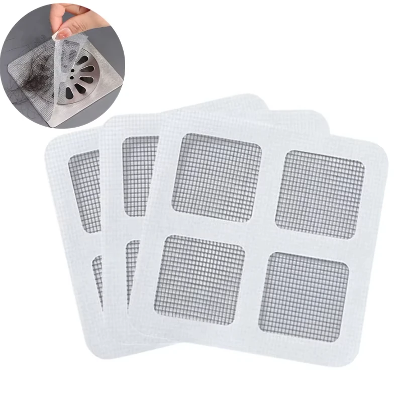 

5-20Pcs Disposable Floor Drain Sticker Shower Drain Hair Catcher Cover Sink Strainers Hair Filters Bathtub Mesh Filter Sticker