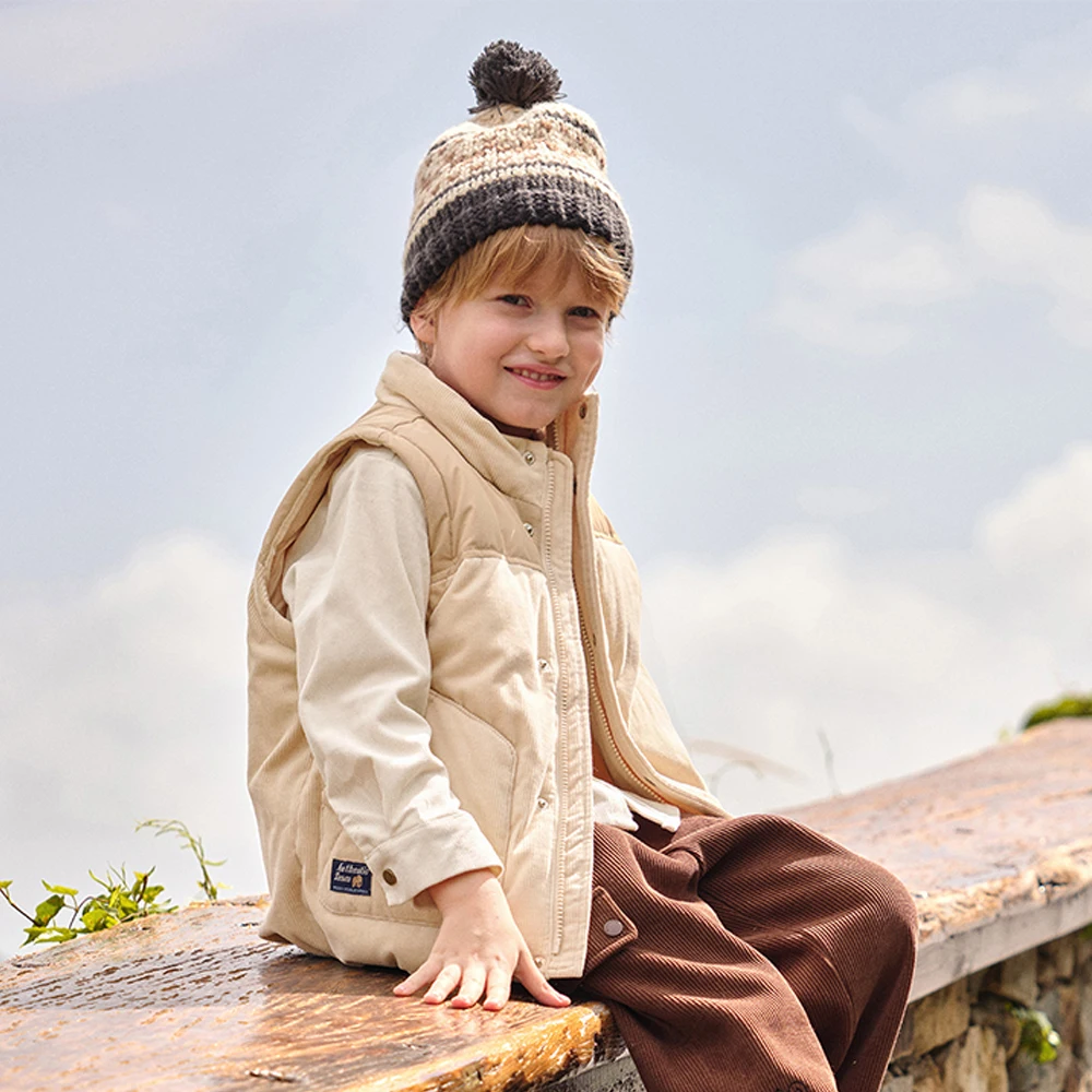 Dave Bella Children Down Vest for Autumn Winter Warm Boys Outdoor Tank Coat Kids Casual Outwear Vest Top DK4253642