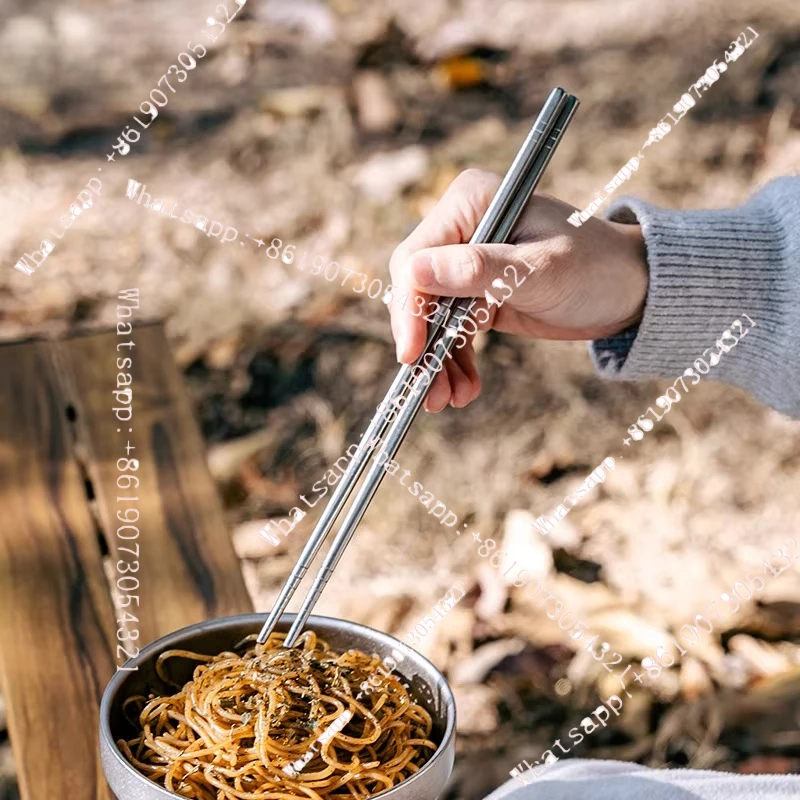 

Палочки для еды из чистого титана, высококачественные, для домашнего использования, устойчивые к высоким температурам, устойчивые к плесени и нескользящие, семейный набор.