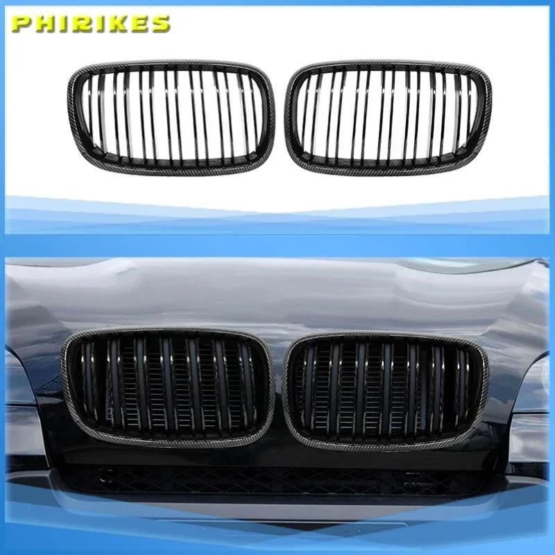 

Front Kidney Grille Matte Glossy Black Sport Racing Intake Grill Fit For BMW X5 X6 E70 E71 2007-2013,Car Accessories
