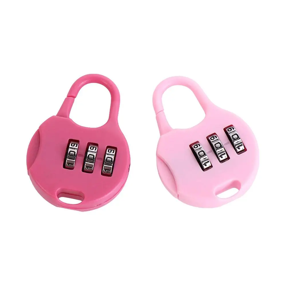 Plastic Password Combination Lock Backpack Padlock Luggage Travel Lock Padlock 3 Digit Gym Drawer Lock Digit Locks Zipper Bag