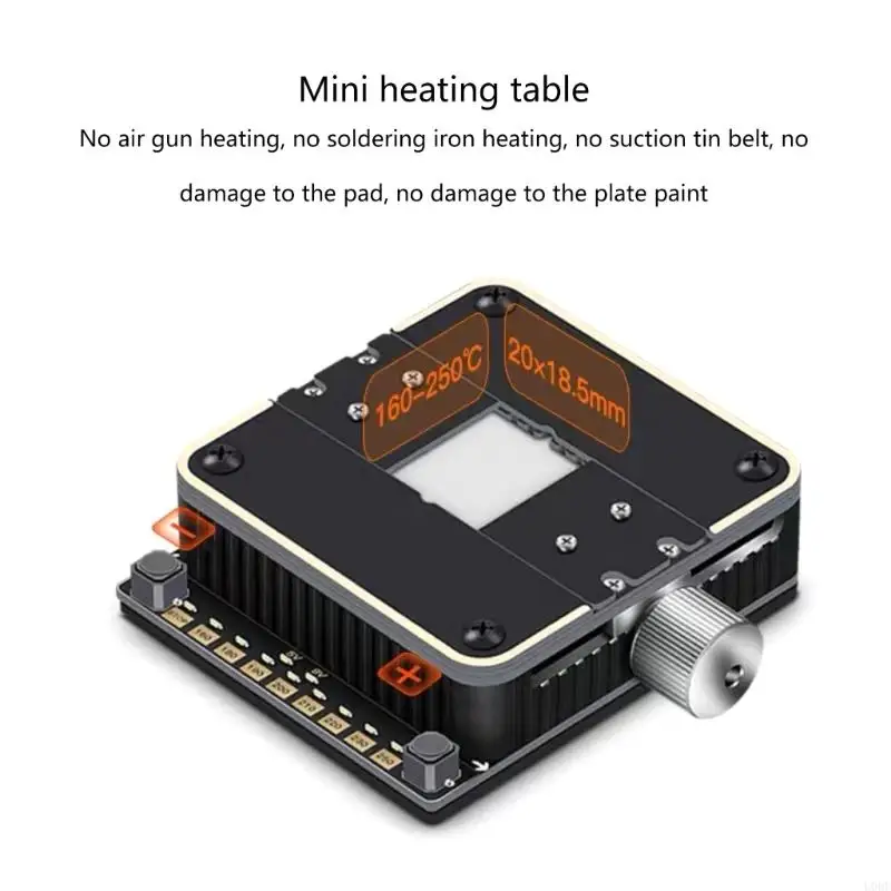 Convenient Preheating Rework Station Soldering Platform Fit for Phone Chip IC Soldering and Adhesive Removal Application