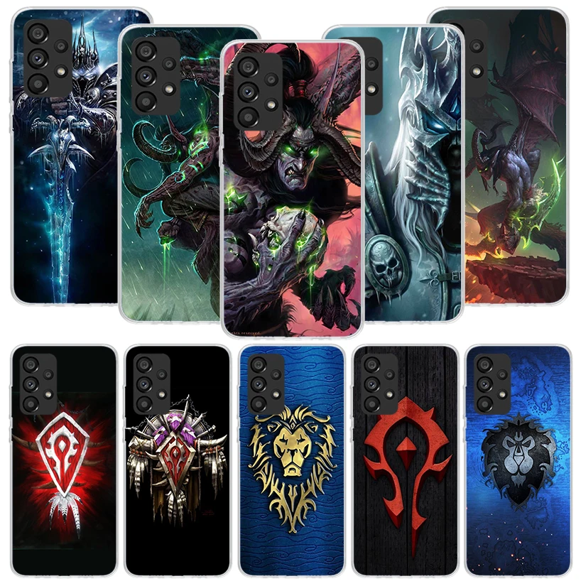 W-World Of W-Warcraft W-Wow Phone Case For Samsung Galaxy A14 A15 A13 A12 A54 A55 A53 A52 A04S A24 A25 A23 A22 A34 A35 A33 A32 A