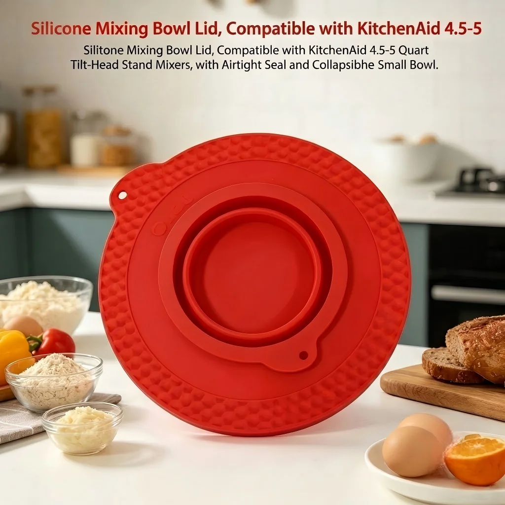 4.5-5쿼트 틸트 헤드 스탠드 믹서 실리콘 보울 뚜껑 - Kitchen Aid Baking Lid 리뷰 및 가격
