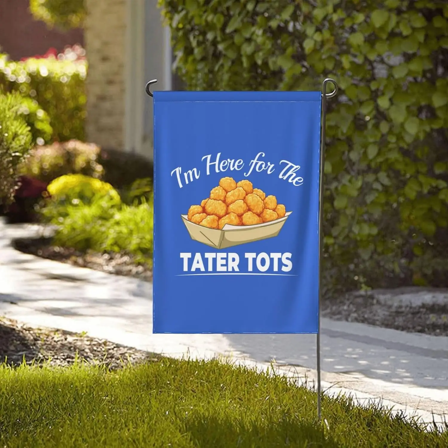 I'm Here for The Tater Tots Garden Flag 12.5X18 In Double-Sided Yard Printed OutdoorÂ LLX PPM
