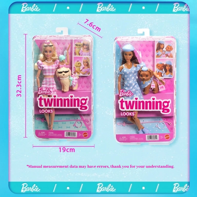 Barbie boneca girando poodle vibrante suave cocker spaniel conjunto figura colecionável moda meninas brinquedos na moda presente de natal