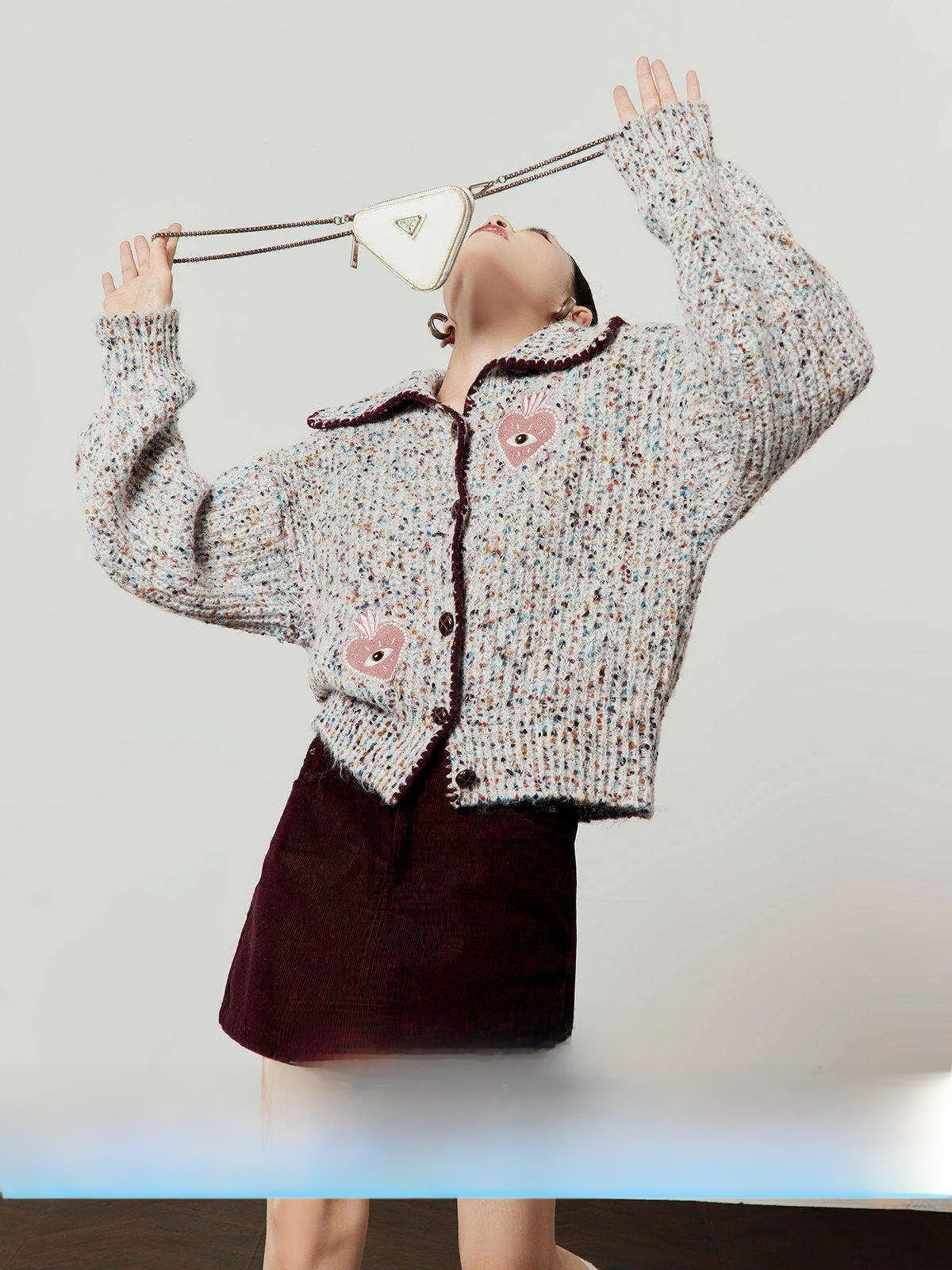 

Retro Purple Red Corduroy Skirt Women's High Waist ort A-Line Bodycon Skirts Spring New Sle Loose Fit Knitted Dr