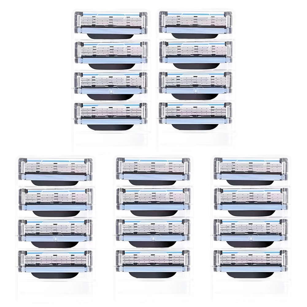 Бритва из нержавеющей стали, режущая головка, 3-слойные сменные головки, прочные аксессуары, реквизит, уменьшение раздражения для мужчин, праздничные подарки