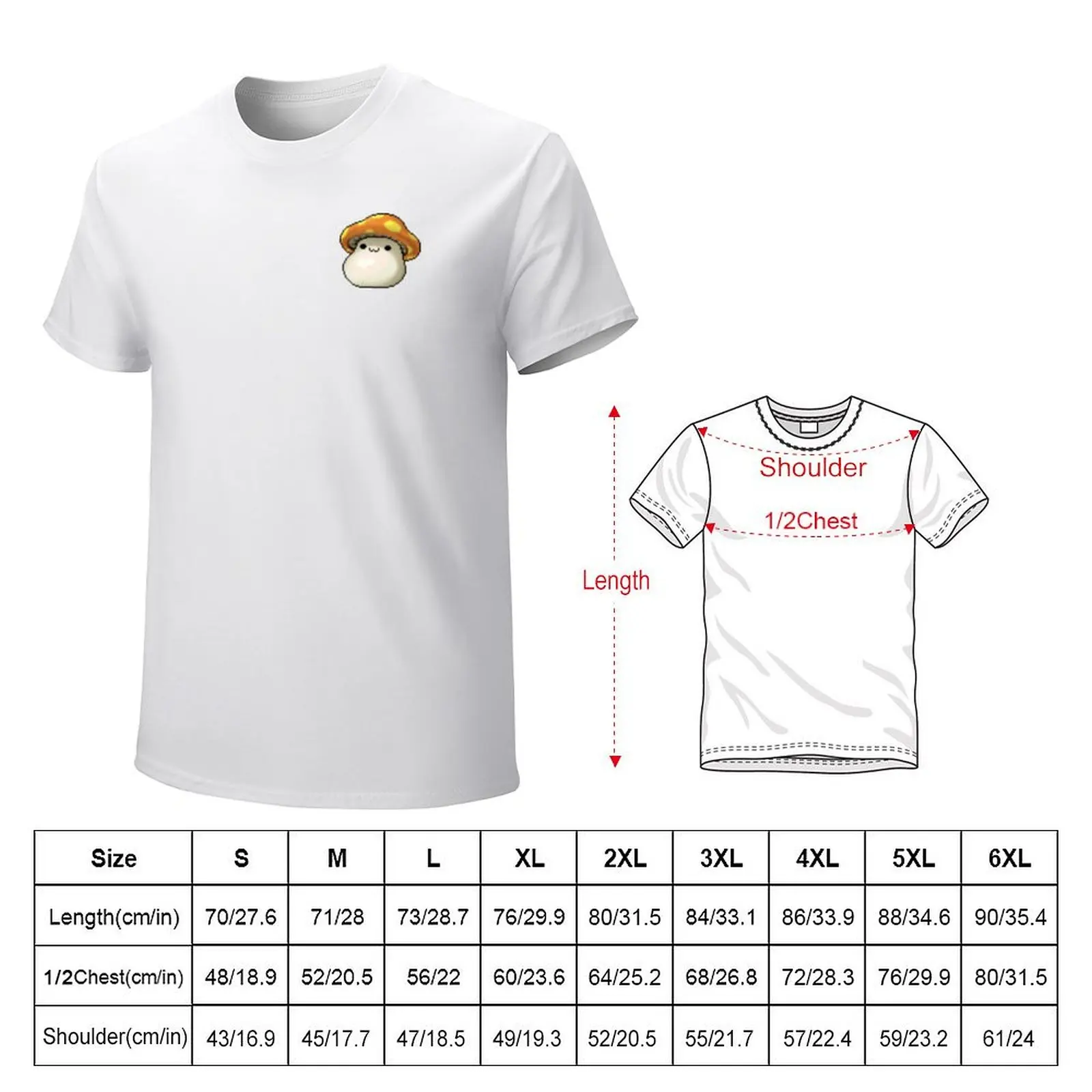 Maplestory Mushroom T-Shirt vintage plus size tops sweat mens graphic t-shirts funny