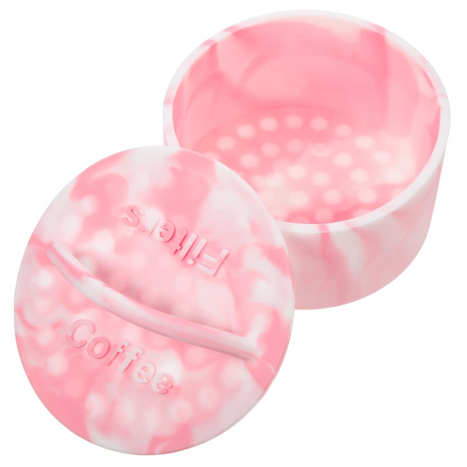 

Large Capacity Container Silicone Storage Box Home Office Filter Organizer Break-Proof Coffee Filter Holder With Lid Countertop