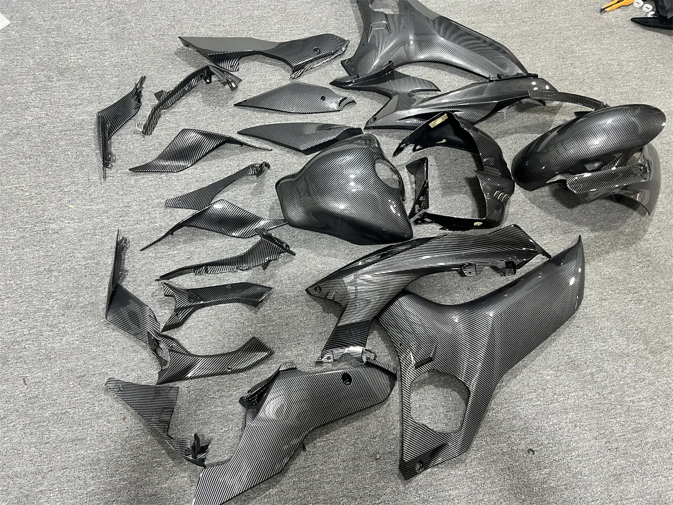 Rebuilt Motorcycle Fairing Kits for YAMAHA YZF-R6 YZFR6 2017 2018 2019 YZF R6 17 18 19 Injection Bodywork Set Carbon appearance
