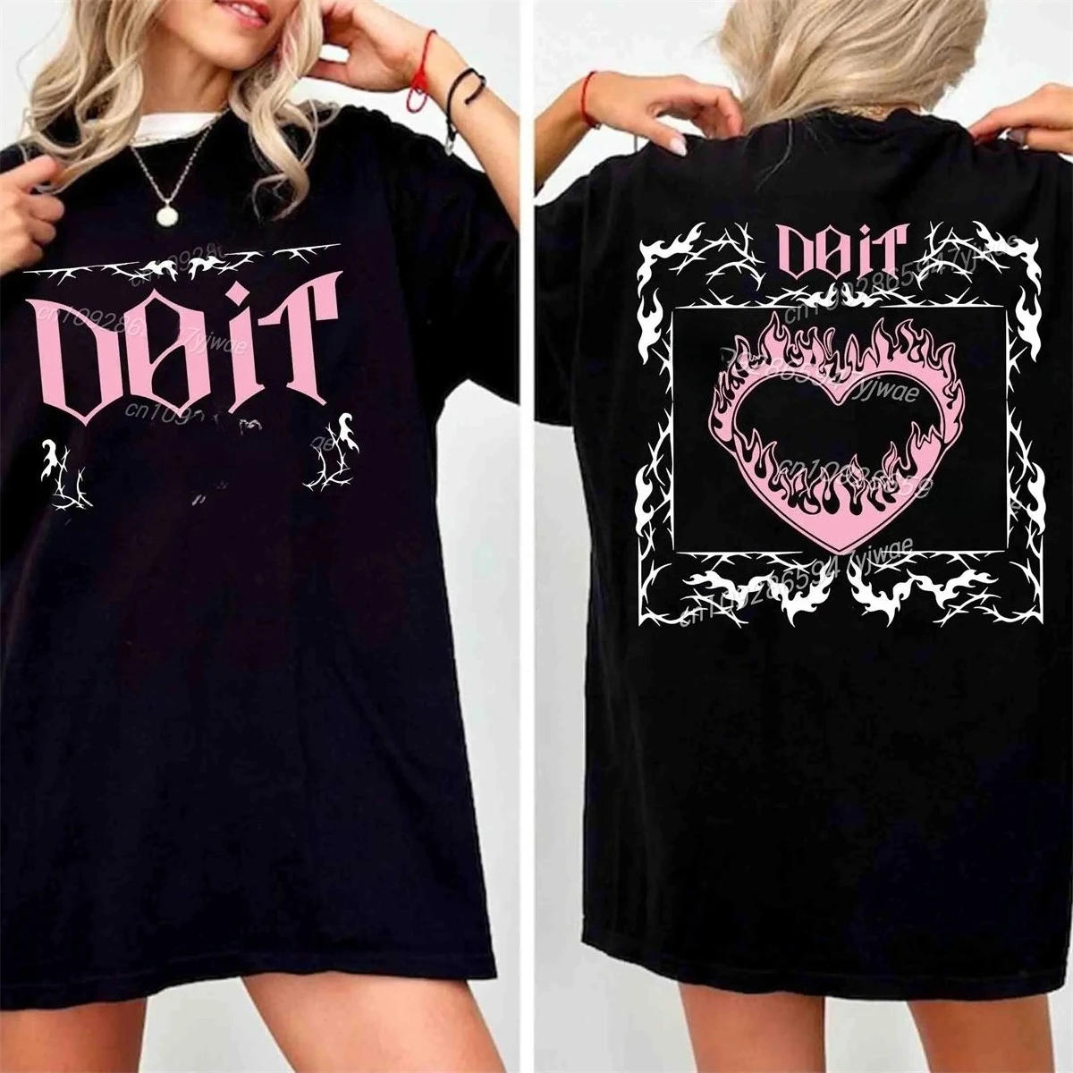 Do It 2 Sides Shirt Retro World Tour 2026 Shirt Kpop Members Short Sleeve Fan Gift Top Summer Women's StreetWear T-shirt