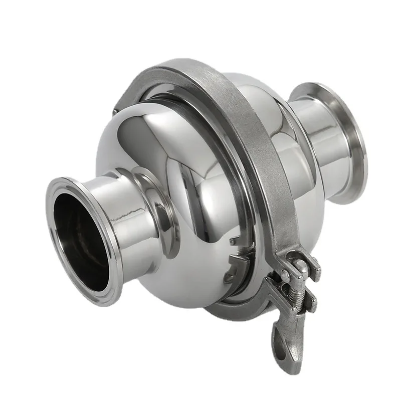 

Sanitary quick-loading ball clamp through filter screen