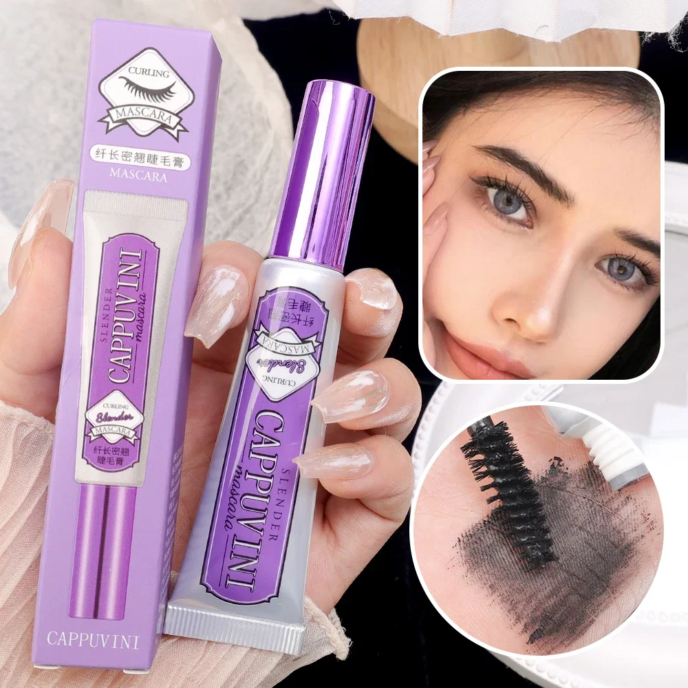 Mascara noir et marron avec brosse ultra-fine, allonger les cils naturels, imperméable et durable, extension optique, curling, cosmétiques coréens