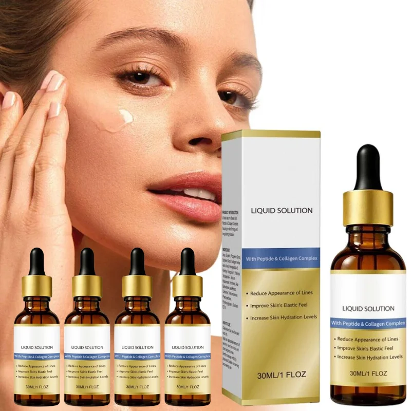 

Сыворотка для лица с пептидами и коллагеном, 30 мл, антивозрастная, увлажняющая, для ухода за кожей, от морщин и тонких линий