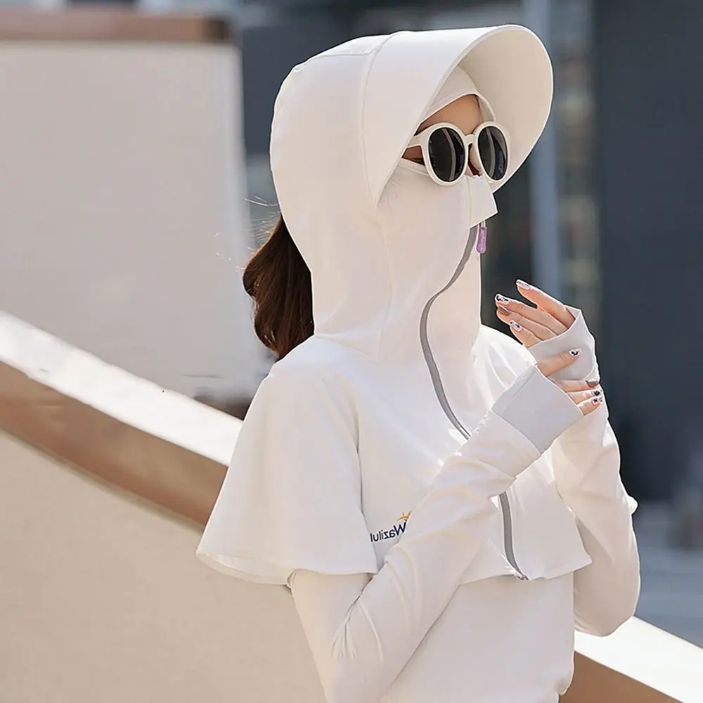 

Protection Wide Brim Climbing Fisherman Cap Neck Protection Driving Neck Flap Cap Cycling Sun Hat Ice Silk Protection Face Cap
