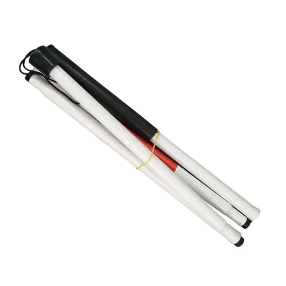 

Adjustable Blind Cane 124Cm Foldable Aluminum Stick Red White Reflector Night Visibility Lightweight Wear Resistant Anodized
