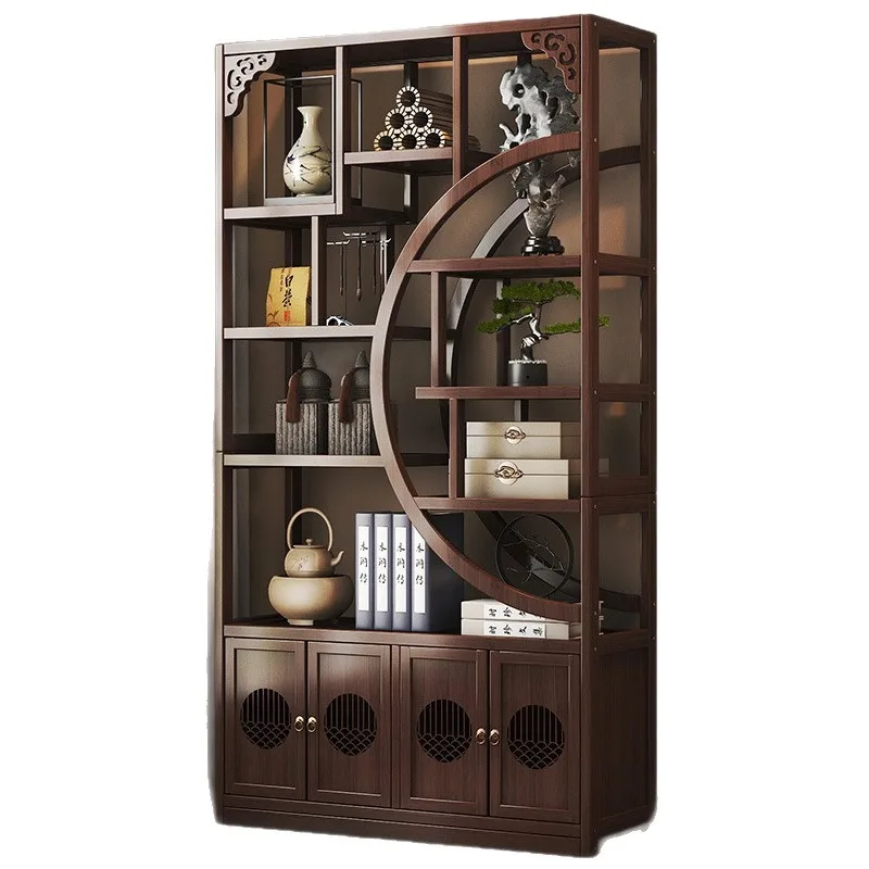 

New Chinese-style Bogu frame, tea room rack, tea display cabinet, non-solid wood partition, Duobao Pavilion living room