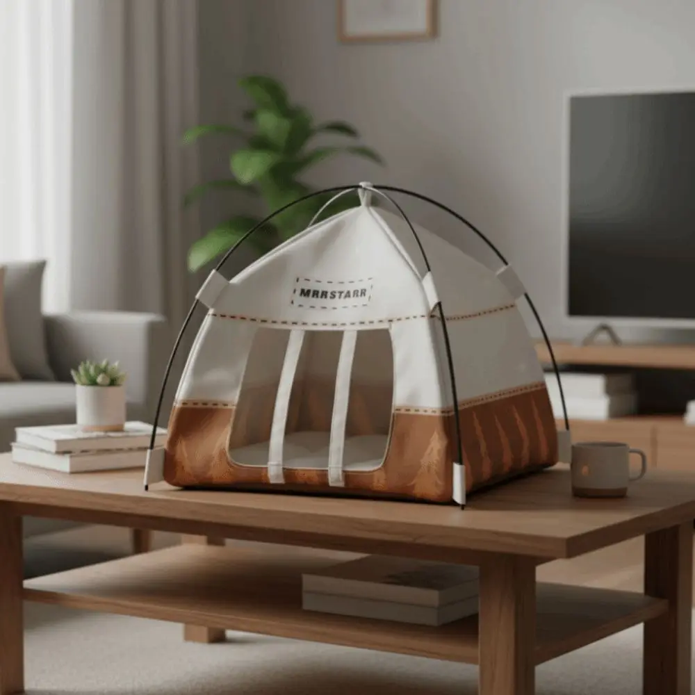 Tenda da campeggio in scala 1:12 Decorazione modello Tessuto Oxford simulato Tenda da esterno Ornamento Bambola in miniatura Piccola tenda Casa delle bambole