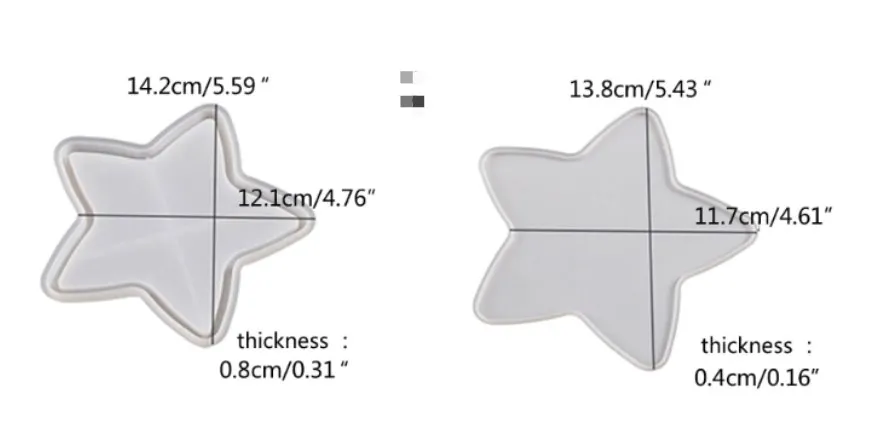Silicone Quicksand Shaker Mold for DIY Jewelry Making