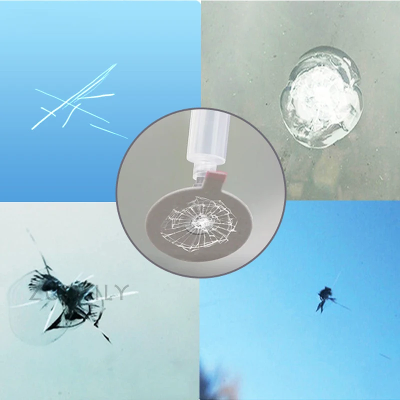 مجموعة إصلاح الزجاج الأمامي للسيارة DIY زجاج الخدش الزجاجي للسيارات لمجموعة أدوات إصلاح الكراك رقاقة إعطاء ملصقات واقية لمقبض الباب #4