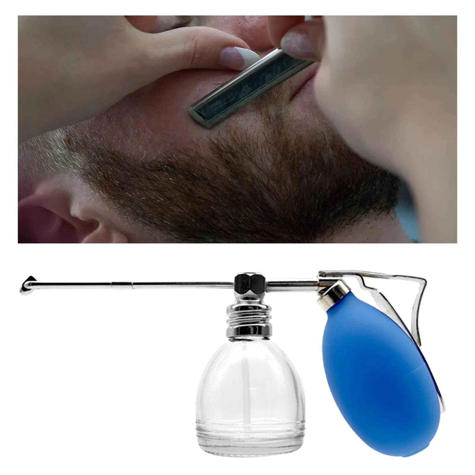 

Refillable Blower Puffer Barbers Hairdressers Talcum Bottle Home Use