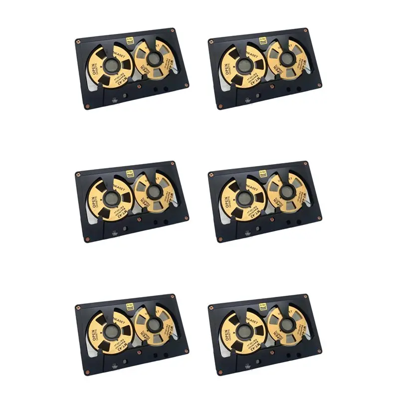 

B29C-6X Cassette Audio Reel To Reel Cassette 50 Minute Blank Tape Double Sided Metal Reel Hollow Case Self-Made