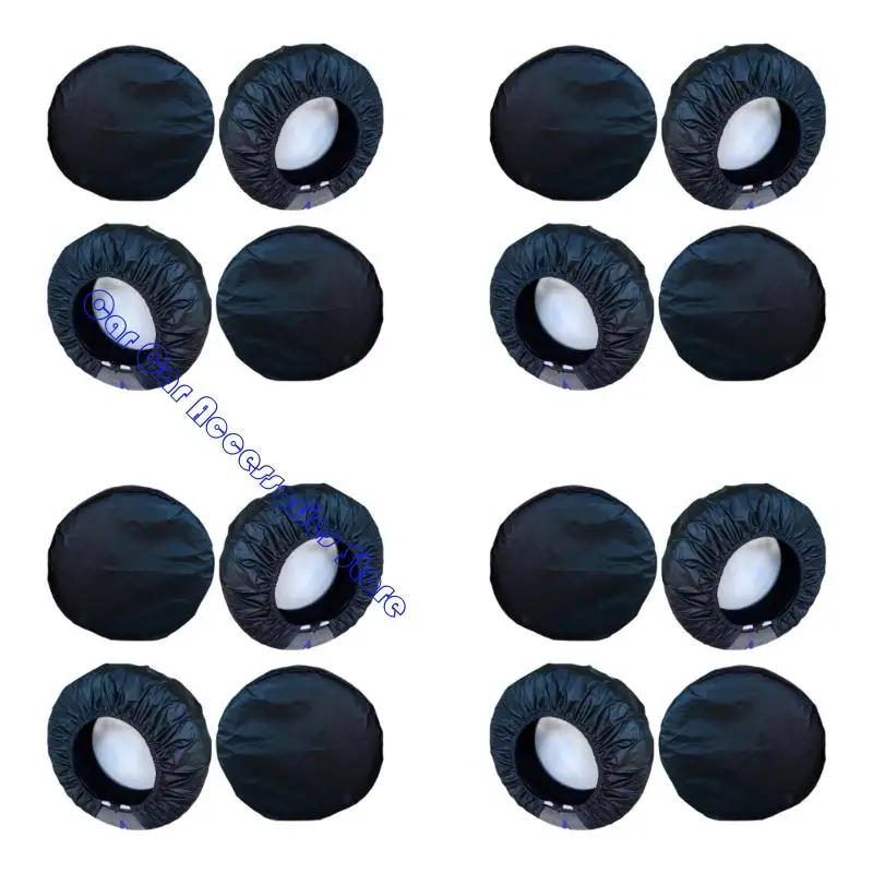 

Universal Wheel Protectors Cover For 21-32 Inch Tires Oxford Flocking Material Weatherproof Design Heavy Duty