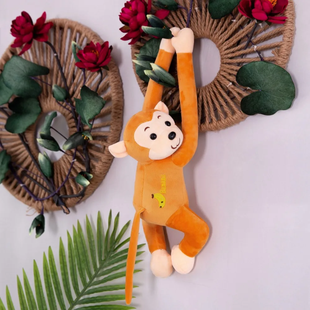 Animal Monkey Long-Armed Monkey Doll Plush Long-armed Hanging Monkey Plush Toy 45/55/65cm Cute Long Arm Tail Monkey Doll Baby