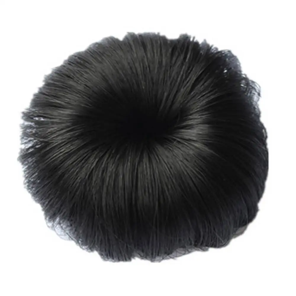 Hair Bun Extension Curly Wavy Hairpiece Natural Wig Hair Clips Kids Girls Messy Donut Chignons Fake Hair Tie Pieces Ponytail