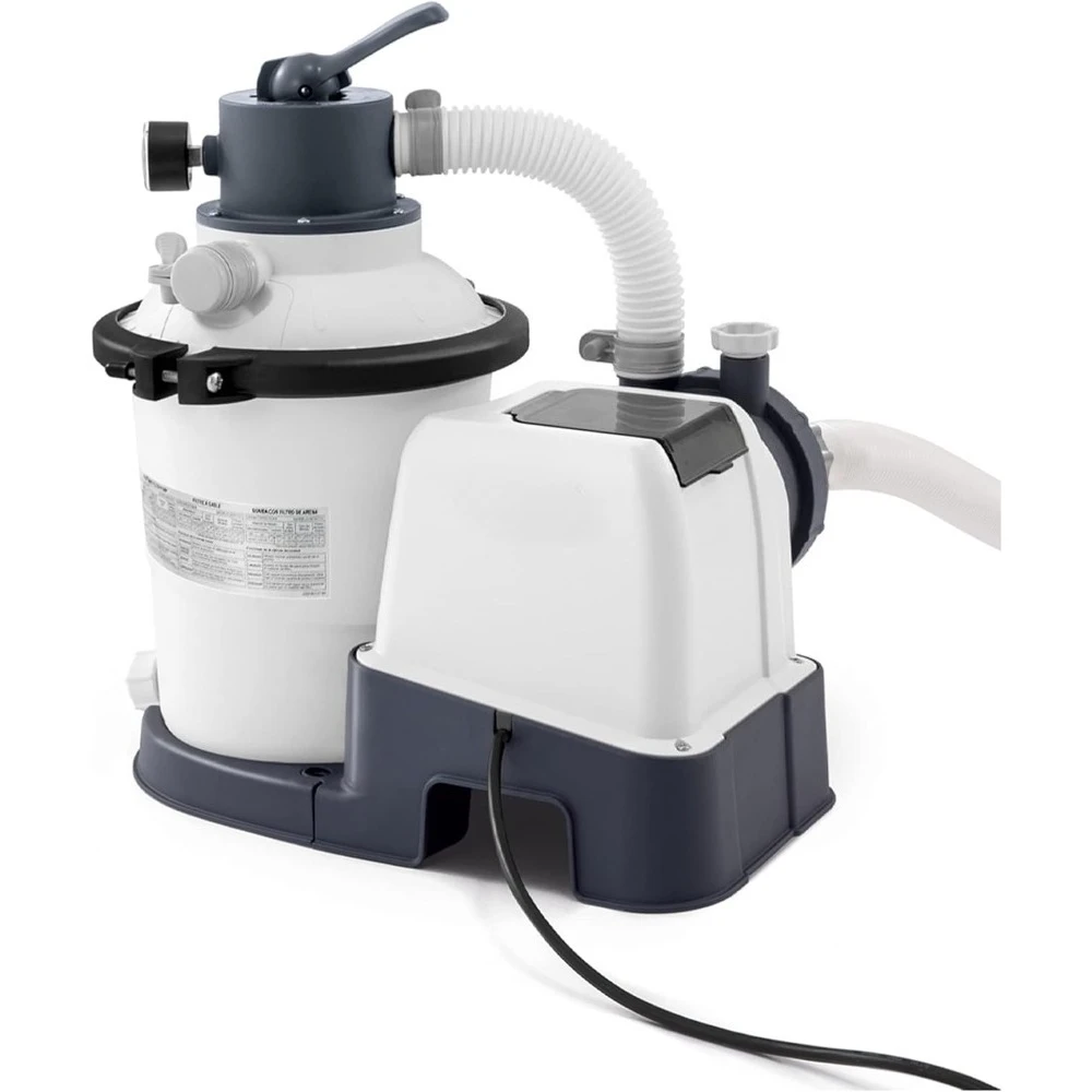 

SX925 Krystal Clear Sand Filter Pool Pump for Above Ground Pools: 925 GPH Pump Flow Rate – Improved Circulation and Filtration