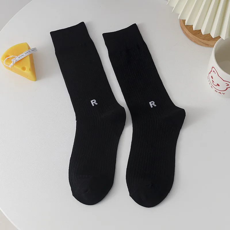 Word Mother and Daughter Socks Fashion Personality Candy Colored Socks New Fashion Men and Women Couples Cotton Socks