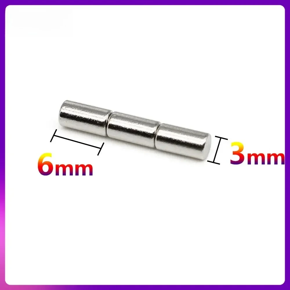3x6 mm round magnets can be flexibly used for refrigerator attachment, office document fixing and DIY crafts  3x6 mm