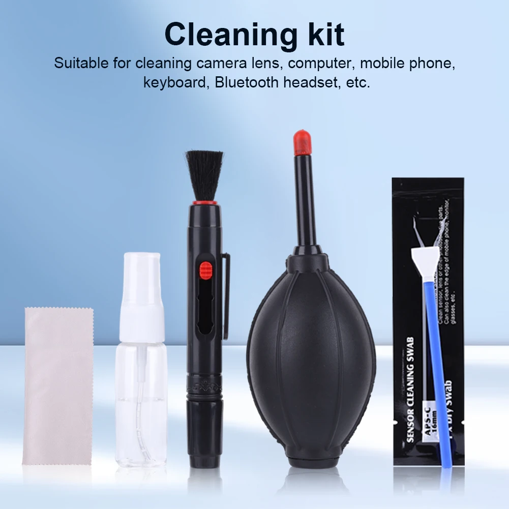 32Pcs Professional Camera Cleaning Kit Air Blower/Swabs/Cleaning Cloth/Cleaning Pen Camera Sensor Cleaning Kit for DSLR Cameras