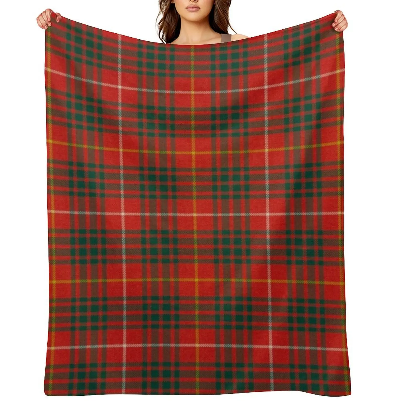 

Bruce Scottish Tartan Throw Blanket Cute Decorative Sofa Single Blankets