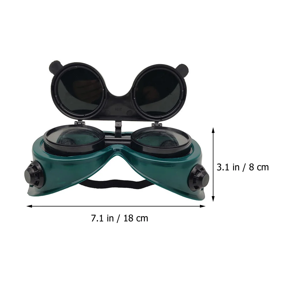 

1 Pair Goggles Flip-Up Design Tinted Lens For Welding Grinding Cutting Soldering Brassing Safety Protective Eyewear Industrial