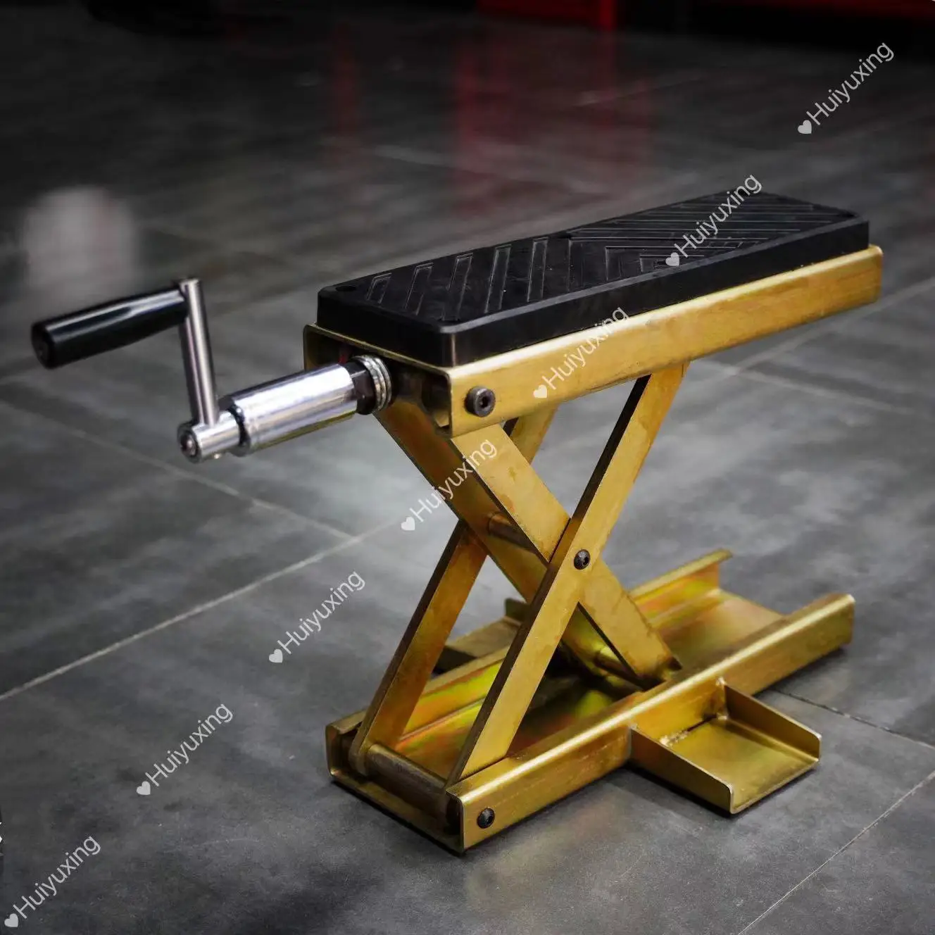 Easy to Move Motorcycle Deck Scissor Lift Motor Park Jack Portable Deck Motorcycle Center Stand 500Kg / 1100lbs