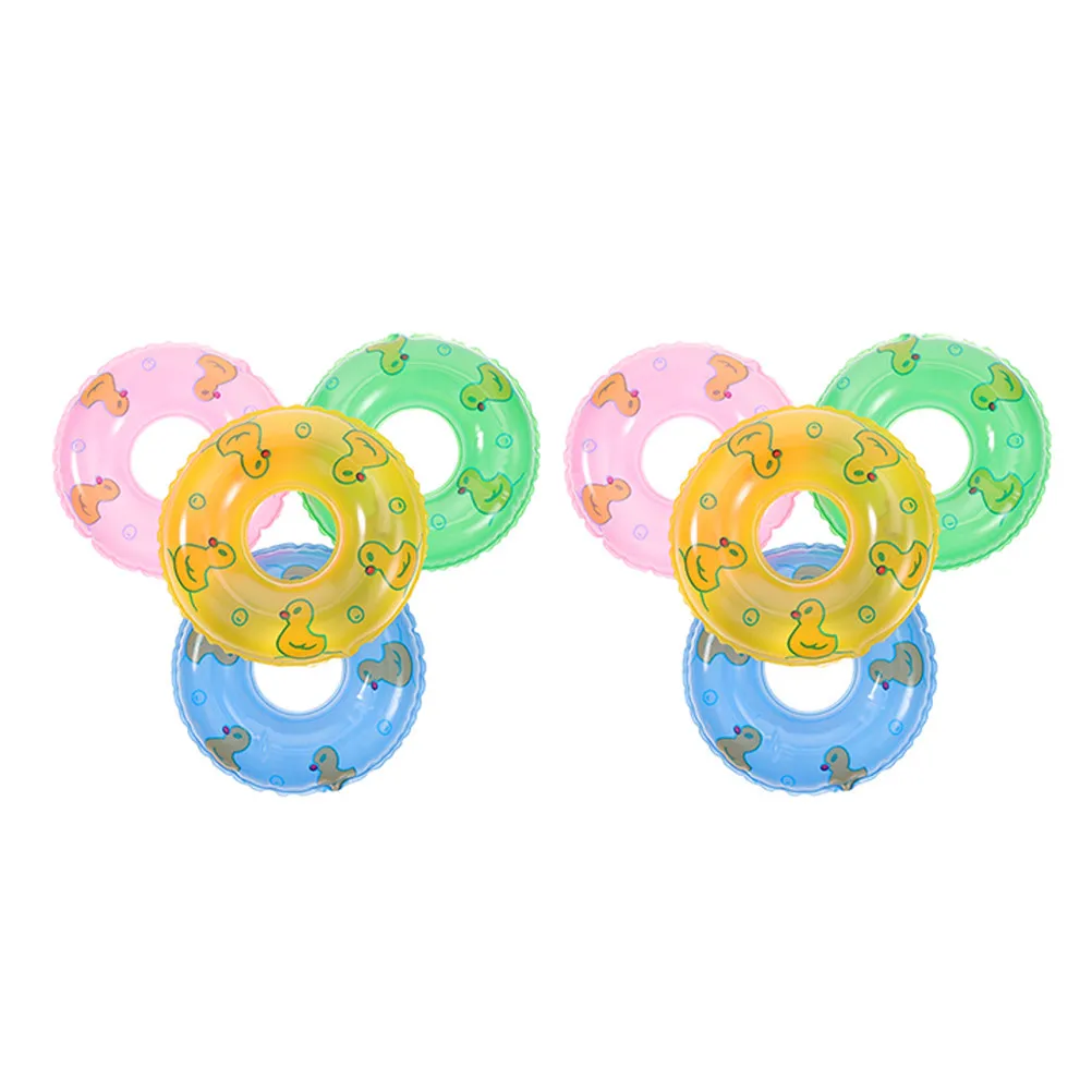 

Набор из 8 мини-надувных плавательных кругов: аксессуары для плавания, для детей и малышей, для летних вечеринок у бассейна, пляжа, улицы, реквизит для фотосессий