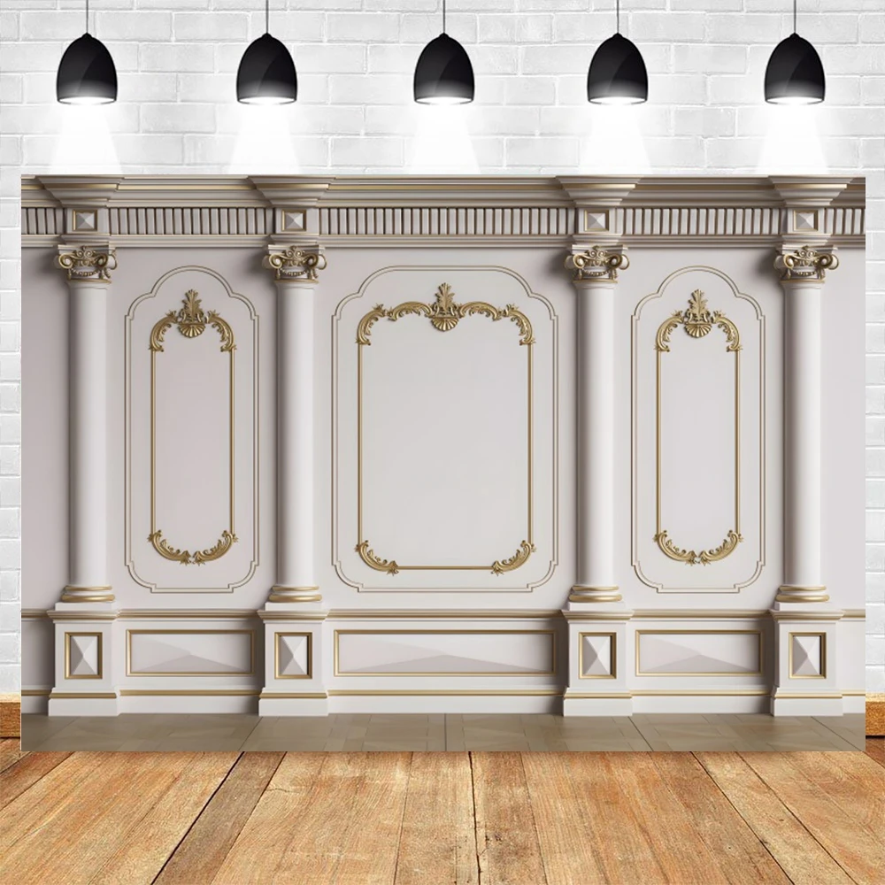 Retro Europe Wall Photography Backdrops White Black Home Decor Wedding Party Kids Adults Portrait Background Photo Studio Props